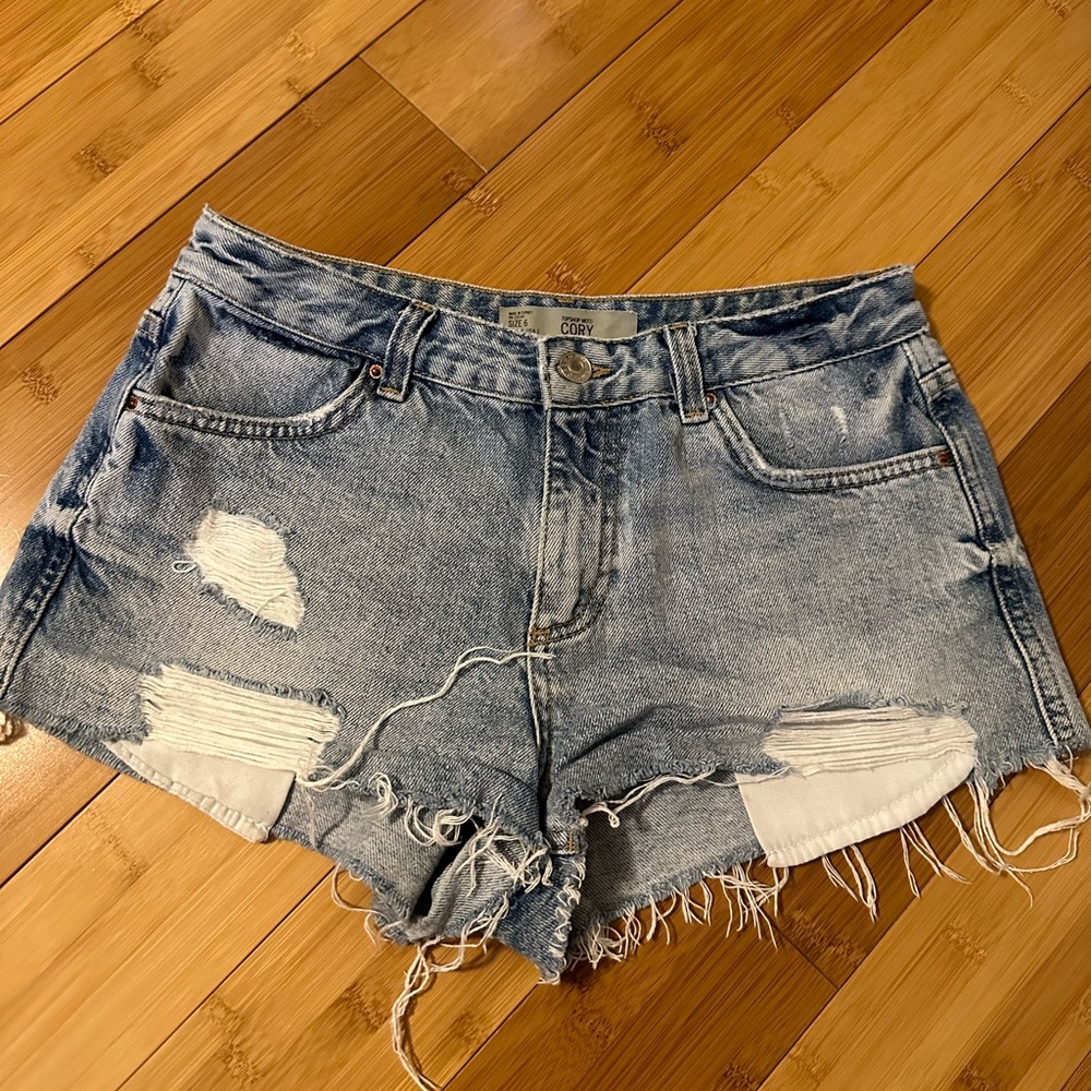 Top shop denim shorts